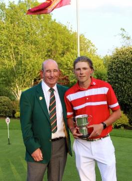 Keeping the dream alive: Joe Long, pictured winning the Gloucestershire U22 title earlier this year, led the way at the Local Qualifying tournament held at Remedy Oak in Dorset