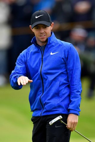 Rory McIlroy finds himself eight shots behind the leader after a level-par 71
