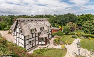 The four-bedroom thatched cottage dates back the late 16th century