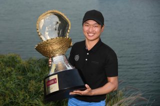 Jeunghun Wang secured his third European Tour title in just four months after winning the Qatar Masters