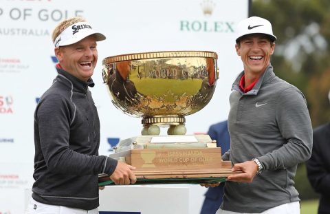 Thorbjorn Olesen (right), who won the World Cup of Golf last year, will be representing Denmark with Lucas Bjerregaard