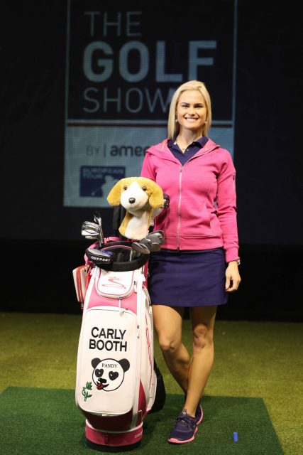 LET player Carly Booth topped the list of female qualifiers with a 304-yard drive