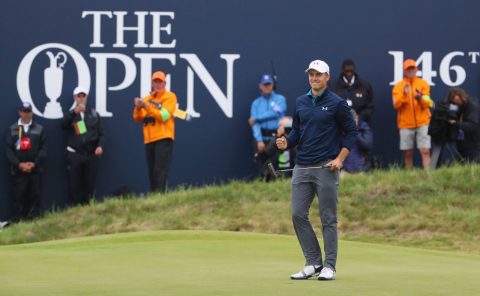 A par at the final hole secured a three-shot win for Spieth