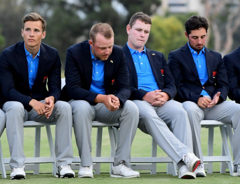There were some glum faces from the GB&Ireland side after suffering a 19-7 defeat