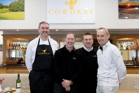 Cowdray Golf Club staff at the relaunch of the clubhouse