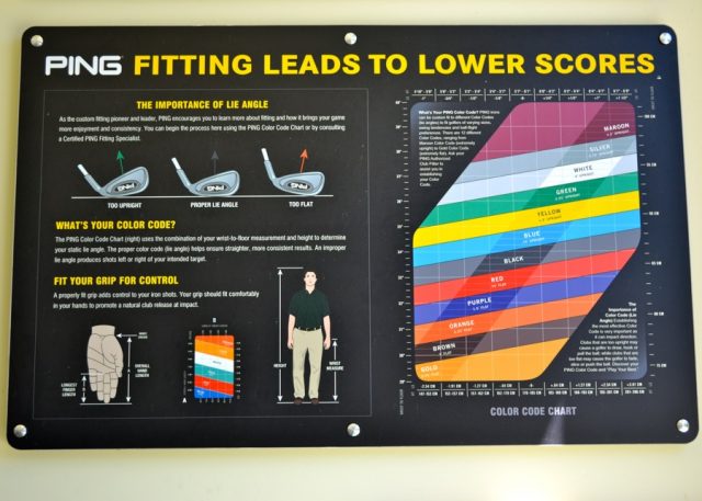 Ping Static Fitting Chart