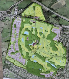 Plans have been drawn up to build over 1,000 homes, a 142-bed hotel and a golf course at Hulton Park near Bolton