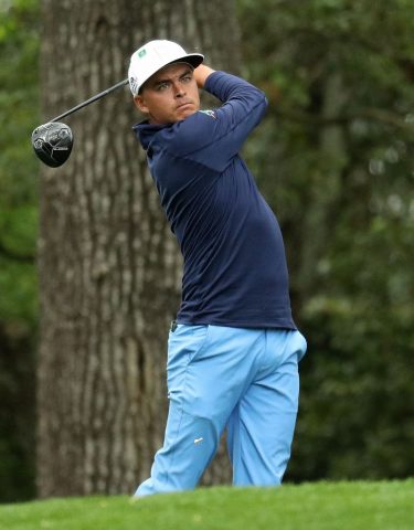 Rickie Fowler is five shots off the lead in third place