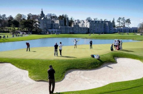 The 16th green at the newly redesigned Golf Course at Adare Manor