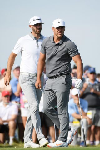Brooks Koepka brushed off the challenge of world No.1 Dustin Johnson to retain the US Open title