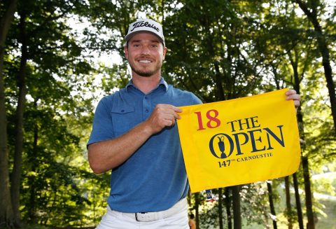 Bronson Burgoon captured the final Open spot on offer at the Quicken Loans National in America