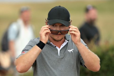 Eyes on the prize: Oxfordshire's Eddie Pepperell earned a late call up for this week's Open Championship after finishing second at Gullane
