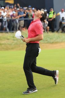 Rory McIlroy gave himself a shot at glory when making an eagle at the 14th, but had no answers to Carnoustie's final four holes