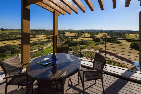 The clubhouse terrace enjoys stunning views over the golf course