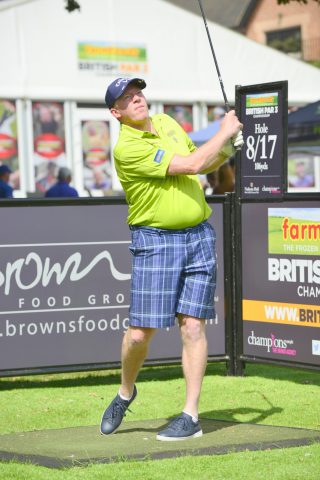 Steve Staunton won the first of the two Celeb-Am events with an impressive one-over-par 35