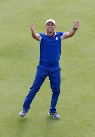 Sergio Garcia became the top European points scorer in Ryder Cup history with his singles win