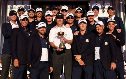 USA current holders of the Ryder Cup with an impressive display at Hazeltine