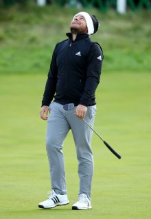 Tyrell Hatton dropped four shots on the back nine, and then missed a birdie putt on the last, to end his chance of winning a third consecutive Dunhill Links title