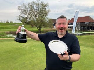 Chris Potten with The Social Golfer Masters Trophy