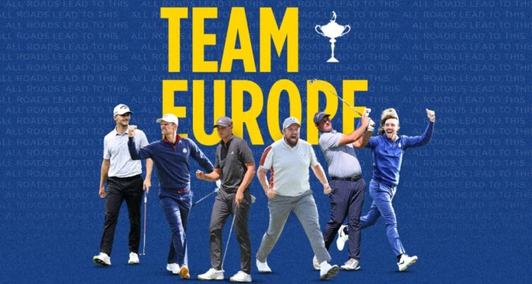 Team Europe's six captains picks for the Ryder Cup