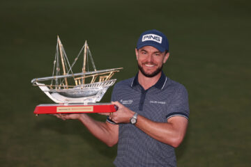 Laurie Canter at Royal Golf Club, Bahrain, (Photo by Warren Little/Getty Images)