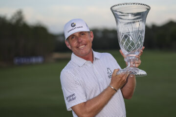 Justin Leonard winner of the Chubb Classic 2025 at Tiburon Golf Club (Photo by Brennan Asplen/Getty Images)