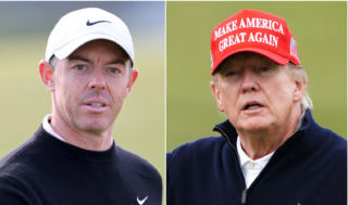 Rory McIlroy and Donald Trump