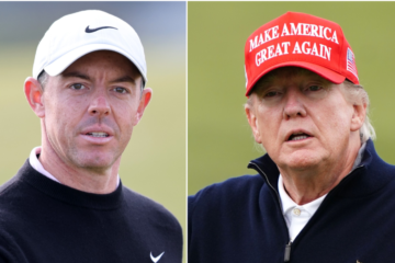 Rory McIlroy and Donald Trump