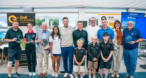 Nick Dougherty with the winners at Wentworth